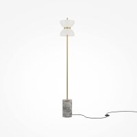 LED Stehlampe Metall Glas 145 cm rund 1300 lm Modern