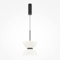 Pendelleuchte Metall Glas LED Ø 22 cm H: max. 350 cm