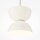LED Hängelampe Metall Glas D: 22 cm H: max. 350 cm Weiß