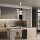 LED Hängelampe Metall Glas D: 22 cm H: max. 350 cm Weiß