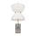 LED Tischlampe Metall Glas 46 cm hoch rund 500 lm MARIA