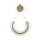 Wandleuchte LED Aluminium Glas 133,1 cm hoch in Gold