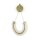 Wandleuchte LED Aluminium Glas 133,1 cm hoch in Gold