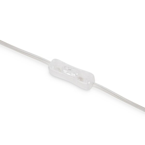 LED Tischlampe Glas Metall 3000 K warmweiß 500 lm rund