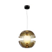 Hängelampe Metall Rauchglas LED Ø 30,2 cm...
