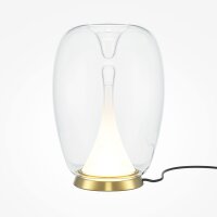Tischleuchte Aluminium Glas LED Ø 20 cm 27,2 cm in...