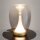 LED Tischleuchte Aluminium Rauchglas D: 20 cm 27,2 cm