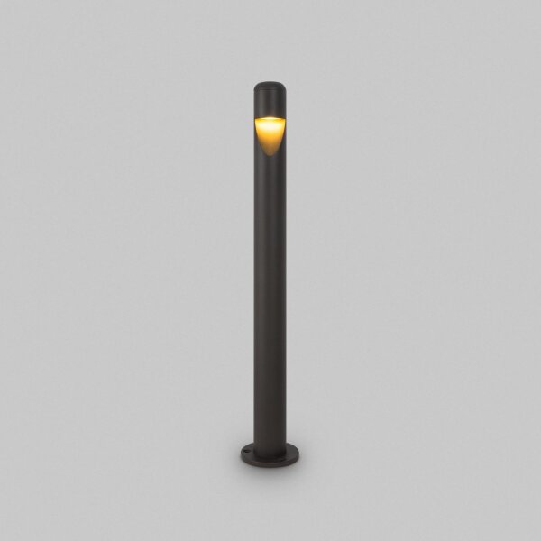Pollerleuchte LED Metall 60 cm hoch IP65 Graphit rund
