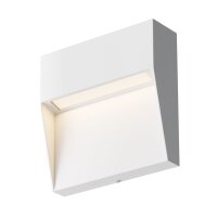 LED Außenlampe Wand Aluminium IP54 Weiß eckig...