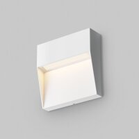 LED Außenlampe Wand Aluminium IP54 Weiß eckig...