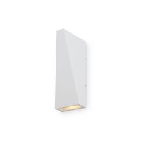 Au&szlig;enlampe Wand Metall LED IP54 20 cm hoch Up Down Wei&szlig;