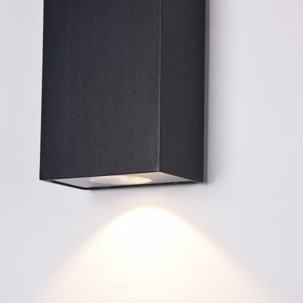 Wandleuchte außen LED Metall Up Down H: 16 cm IP54 ZARA