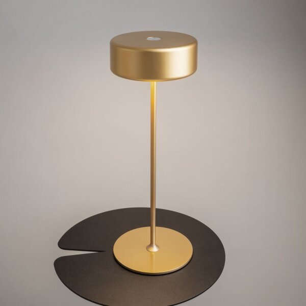 LED Tischleuchte Aluminium dimmbar Touch D: 12 cm rund