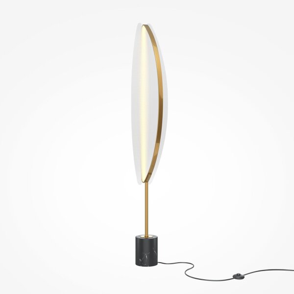Stehlampe LED dimmbar Aluminium 158 cm in Messing EVA