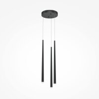 Pendelleuchte Aluminium LED 26 cm breit Schwarz Weiß