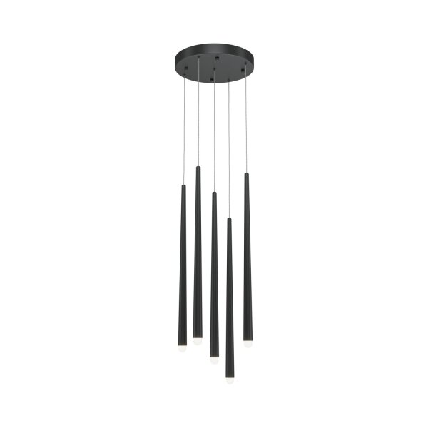 LED Hängelampe Aluminium B: 32 cm H: max. 369,3 cm rund