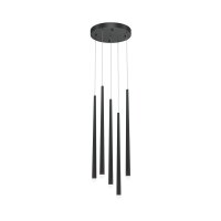 LED Hängelampe Aluminium B: 32 cm H: max. 369,3 cm rund