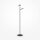 Stehlampe LED Metall verstellbar 145 cm Schwarz 1000 lm