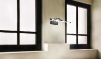 Bilderleuchte LED Metall 55 cm breit Schwarz länglich