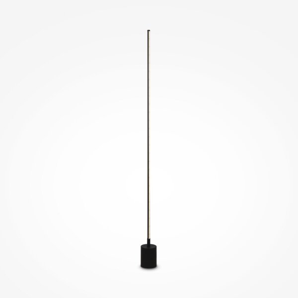 LED Stehleuchte dimmbar Metall 145 cm hoch Schwarz