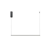 LED H&auml;ngeleuchte Aluminium H: max. 316,7 cm Schwarz