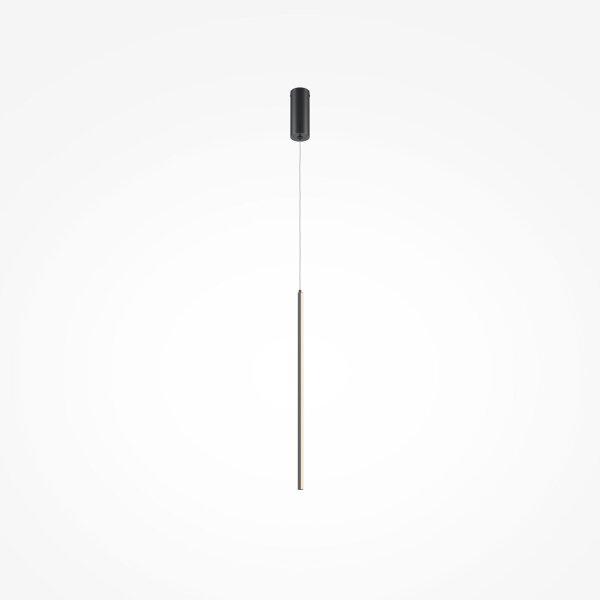 LED Pendelleuchte Aluminium rund D: 1,7 cm Schwarz LINA