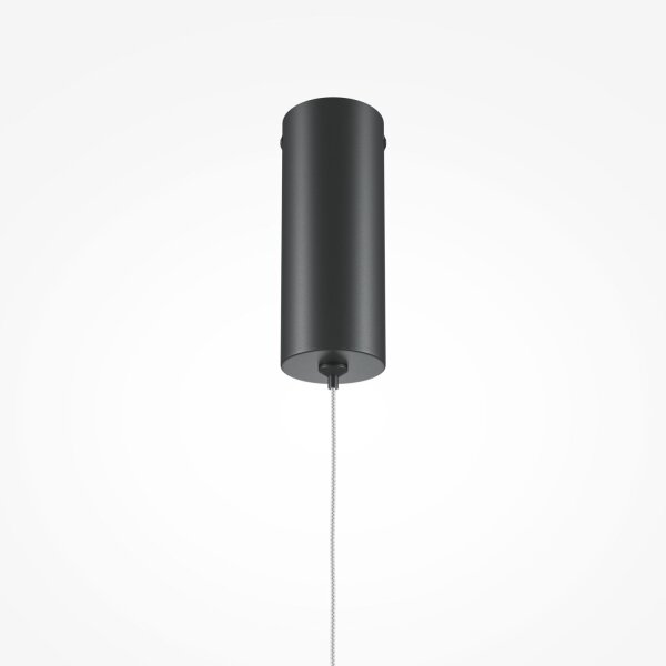LED Pendelleuchte Aluminium rund D: 1,7 cm Schwarz LINA
