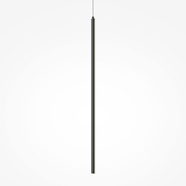 LED Pendelleuchte Aluminium rund D: 1,7 cm Schwarz LINA