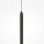 LED Pendelleuchte Aluminium rund D: 1,7 cm Schwarz LINA