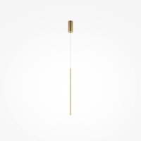 LED Pendelleuchte Aluminium D: 1,7 cm rund in Messing