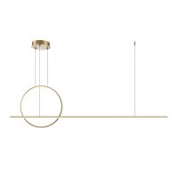 Pendelleuchte LED Aluminium H: max. 344 cm in Messing