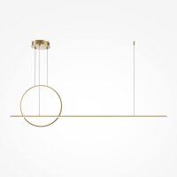 Pendelleuchte LED Aluminium H: max. 344 cm in Messing