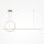 Pendelleuchte LED Aluminium H: max. 344 cm in Messing