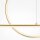 Pendelleuchte LED Aluminium H: max. 344 cm in Messing