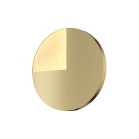 LED Wandleuchte Aluminium Ø 44,8 cm rund in Messing