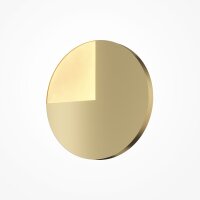 LED Wandleuchte Aluminium Ø 44,8 cm rund in Messing
