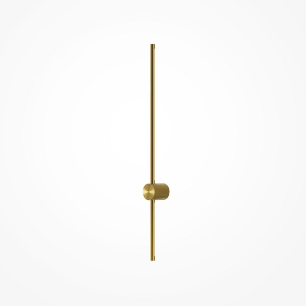 Wandlampe Metall LED 90 cm hoch in Messing länglich MAX