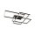 LED Deckenlampe Metall Schwarz warmweißes Licht 3000 K