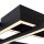 LED Deckenlampe Metall Schwarz warmweißes Licht 3000 K