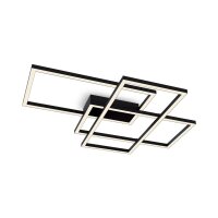 Deckenleuchte LED Metall Schwarz 2900 lm Modern MIA