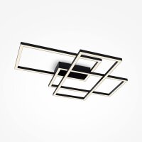 Deckenleuchte LED Metall Schwarz 2900 lm Modern MIA