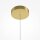 LED Hängeleuchte Aluminium H: max. 312 cm in Gold SIRI