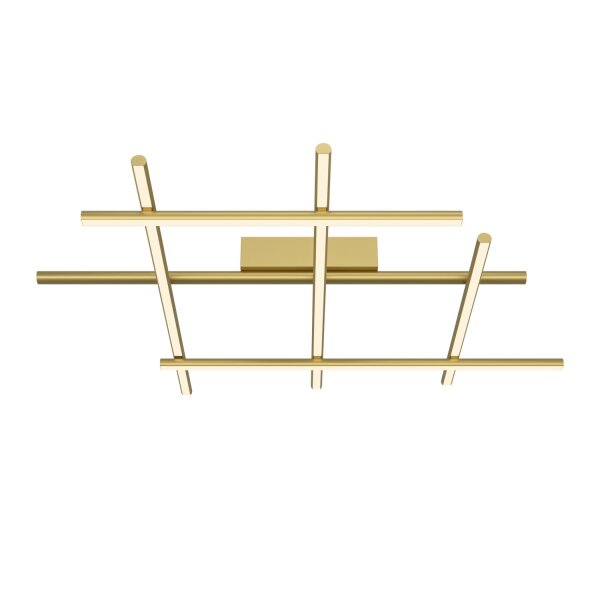 LED Deckenlampe Aluminium in Gold 3000 K warmweiß SIRI