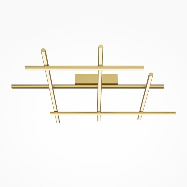 LED Deckenlampe Aluminium in Gold 3000 K warmweiß SIRI