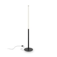 LED Stehlampe Metall Aluminium 130 cm Schwarz Weiß...