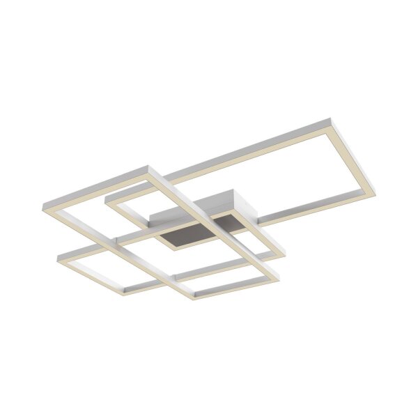 LED Deckenleuchte Metall Weiß warmweiß 3000 K 4100 lm