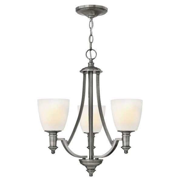 Stilvoller Kronleuchter Glas Schirm Ø51cm Esstisch