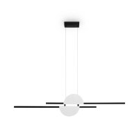 LED Hängelampe Aluminium Metall H: max. 204 cm...
