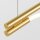 LED Hängeleuchte Aluminium in Gold Weiß länglich 910 lm