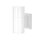 Wandleuchte außen Aluminium Glas 14,4 cm hoch IP54 Weiß